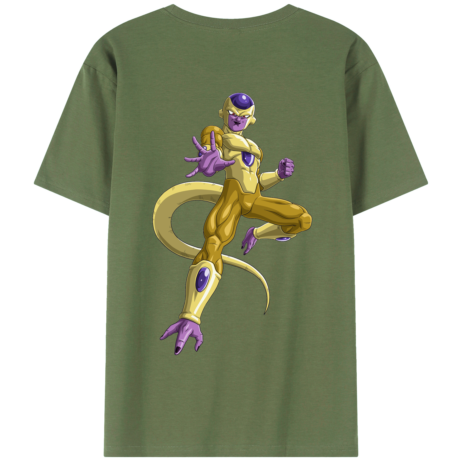 （画像用） ドラゴンボール フリーザ DRAGON BALL Frieza 綿100％ メンズ半袖Tシャツ（バックプリント） 通気性